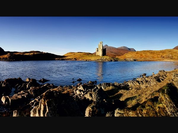 Produktbild: CALVENDO Puzzle Panorama, Ardvreck Castle, Schottland | 1000 Teile Lege-Gr&ouml;&szlig;e 64x48cm Foto-Puzzle f&uuml;r gl&uuml;ckliche Stunden