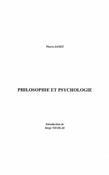 Produktbild: Philosophie et psychologie