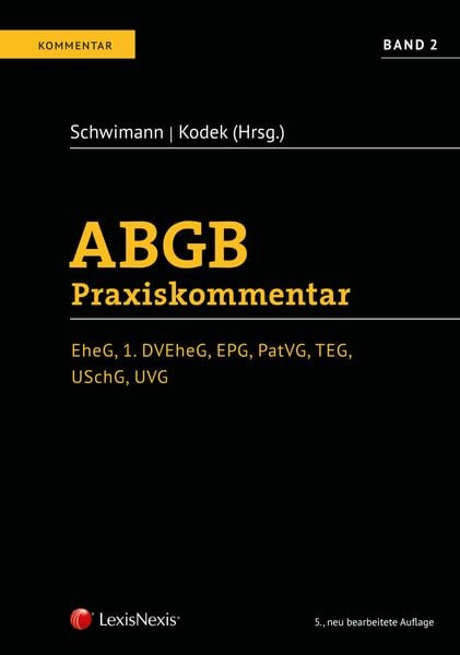 Produktbild: ABGB Praxiskommentar / ABGB Praxiskommentar - Band 2, 5. Auflage