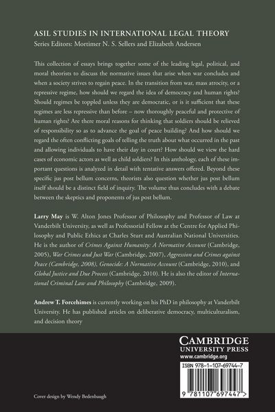 Produktbild: Morality, Jus Post Bellum, and International Law
