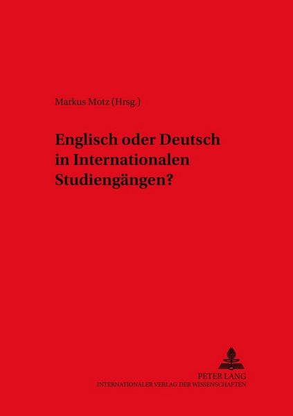 Produktbild: Englisch oder Deutsch in Internationalen Studieng&auml;ngen?