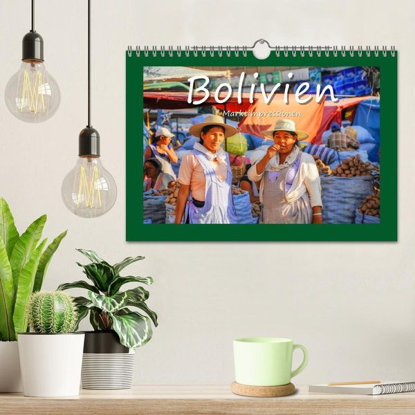 Produktbild: Bolivien - Marktimpressionen (Wandkalender 2026 DIN A4 quer), CALVENDO Monatskalender