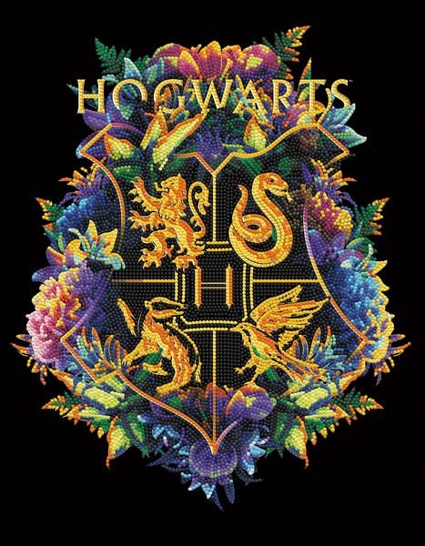 Produktbild: DIAMOND DOTZ - Diamond Painting Hogwarts Wappen