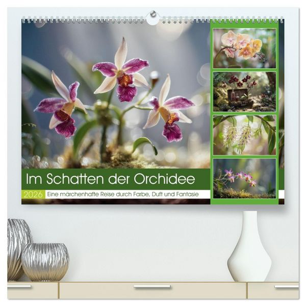 Produktbild: Im Schatten der Orchidee (hochwertiger Premium Wandkalender 2026 DIN A2 quer), Kunstdruck in Hochglanz