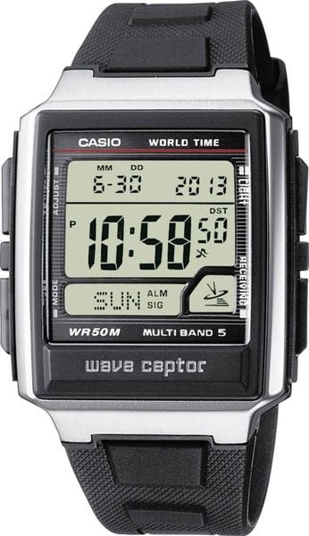 Casio Funk Armbanduhr WV-59E-1AVEG (L x B x H) 48.3 x 39 x 12.5 mm Silber Gehäusematerial=Edelstahl, Harz Material (Armb