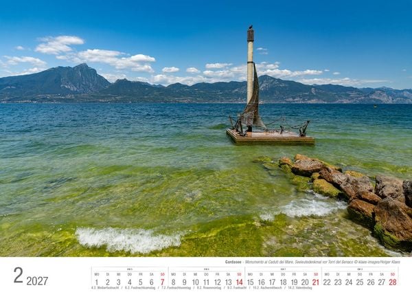 Produktbild: Gardasee 2027 Bildkalender A3 cm quer, spiralgebunden