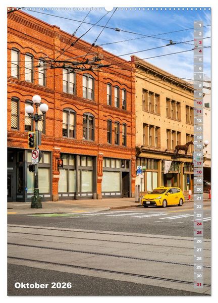 Produktbild: SEATTLE Imposante Stadt- und Naturimpressionen (Wandkalender 2026 DIN A2 hoch), CALVENDO Monatskalender