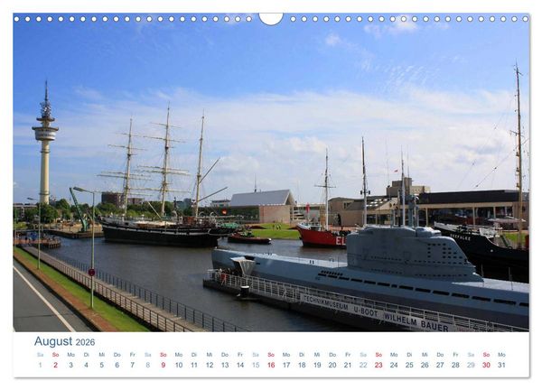 Produktbild: Bremerhaven 2026. Impressionen aus den Havenwelten (Wandkalender 2026 DIN A3 quer), CALVENDO Monatskalender