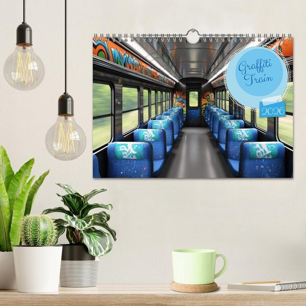 Produktbild: Graffiti Train (Wandkalender 2026 DIN A4 quer), CALVENDO Monatskalender