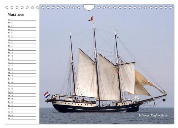 Produktbild: Traditionsschiffe auf der Ostsee (Wandkalender 2026 DIN A4 quer), CALVENDO Monatskalender