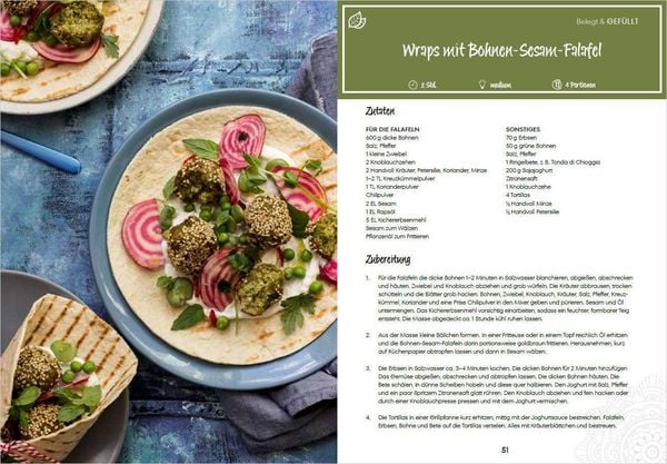 Produktbild: Die besten Rezepte f&uuml;r Falafel. B&auml;llchen & Dips - vegetarisch & vegan
