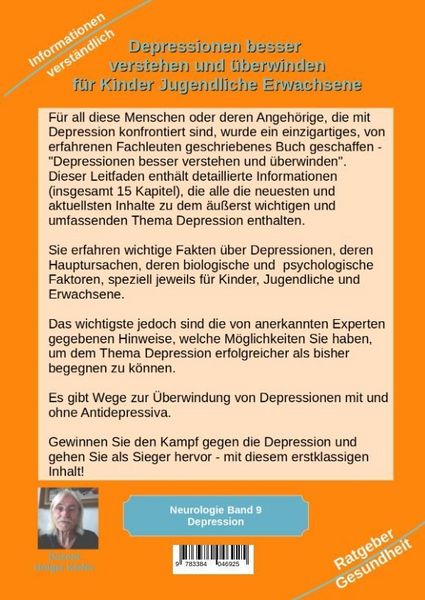Produktbild: Depressionen besser verstehen und &uuml;berwinden f&uuml;r Kinder Jugendliche Erwachsene