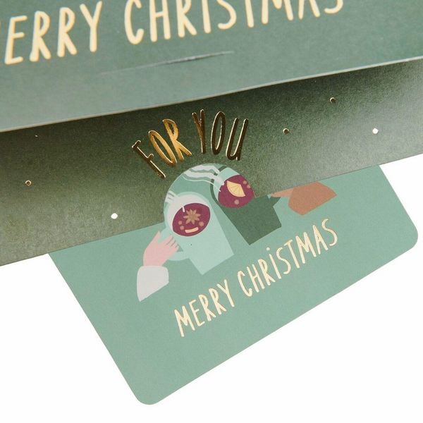 Produktbild: Pop Up Karte f&uuml;r Geldgeschenke, Weihnachtsmarkt, A5/C5 M