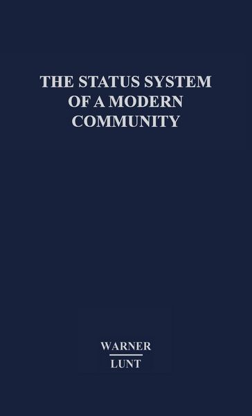 Produktbild: The Status System of a Modern Community.