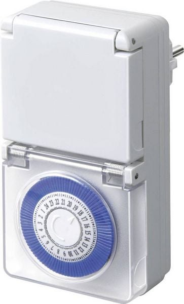 Produktbild: Brennenstuhl 1506170 Steckdosen-Zeitschaltuhr analog Tagesprogramm 3500 W IP44