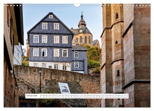 Mein historisches Marburg (Wandkalender 2026 DIN A3 quer), CALVENDO Monatskalender