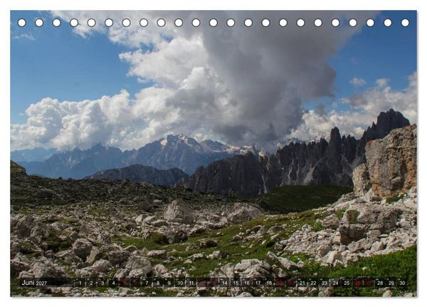 Produktbild: Dolomiten 2027 - Die wei&szlig;en Berge (Tischkalender 2027 DIN A5 quer), CALVENDO Monatskalender