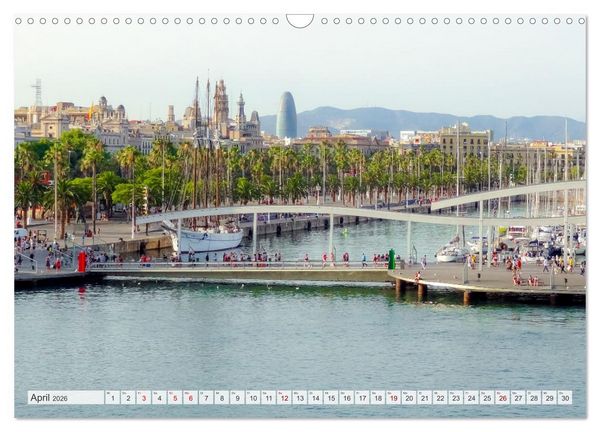 Produktbild: BARCELONA - Metropole am Mittelmeer (Wandkalender 2026 DIN A3 quer), CALVENDO Monatskalender