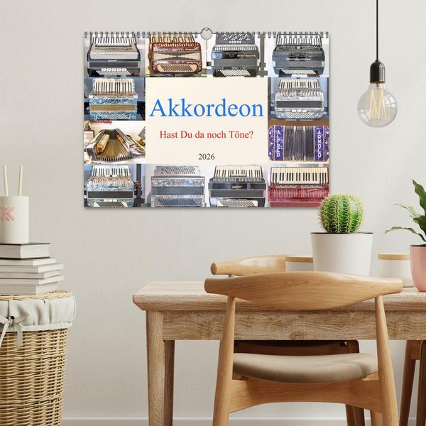Produktbild: Akkordeon, Hast Du da noch T&ouml;ne? (Wandkalender 2026 DIN A3 quer), CALVENDO Monatskalender
