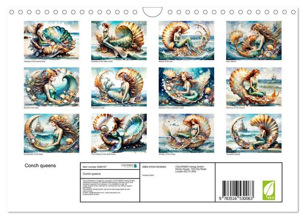 Produktbild: Conch queens (Wall Calendar 2026 DIN A4 landscape), CALVENDO 12 Month Wall Calendar