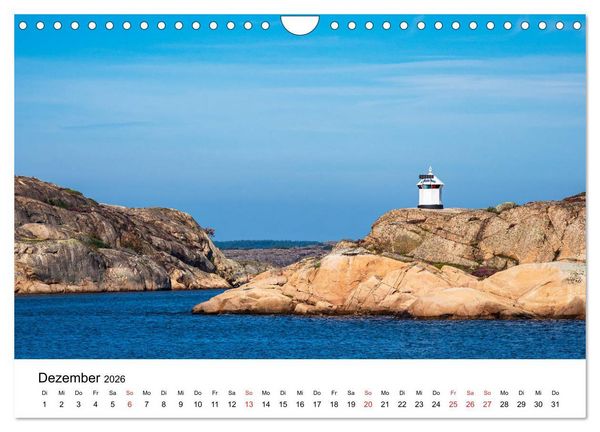 Produktbild: Westk&uuml;ste in Schweden (Wandkalender 2026 DIN A4 quer), CALVENDO Monatskalender