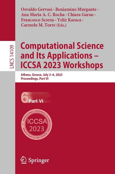 Produktbild: Computational Science and Its Applications - ICCSA 2023 Workshops