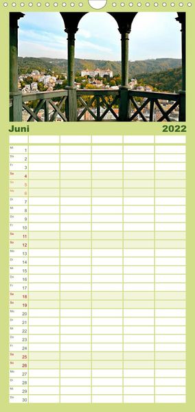 Produktbild: Familienplaner Kurort Karlsbad (Wandkalender 2022 , 21 cm x 45 cm, hoch)