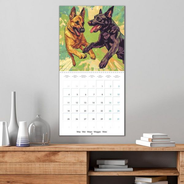 Produktbild: German Sheperd - Comic Style (Wall Calendar 2026 12 &times; 12 Inch) CALVENDO 12 Month Wall Calendar