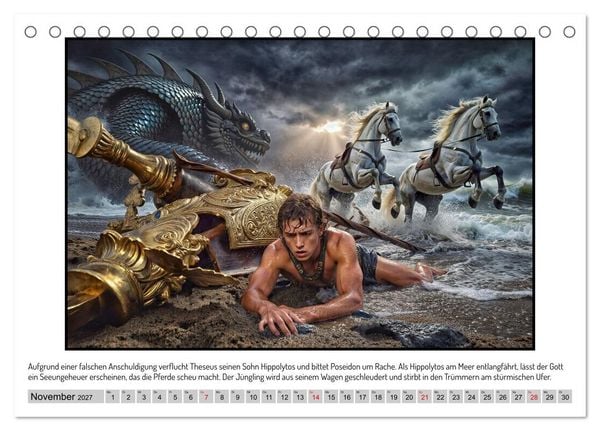 Produktbild: G&ouml;tter, Helden und Emotionen im Kinosaal (Tischkalender 2027 DIN A5 quer), CALVENDO Monatskalender