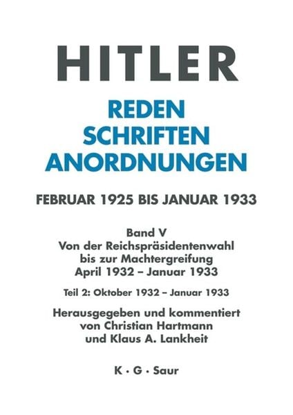 Produktbild: Oktober 1932 - Januar 1933