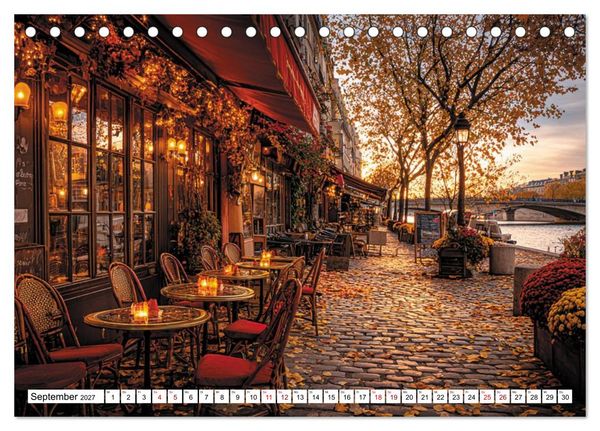 Produktbild: Bonjour, Kaffee! Bonjour, Paris! (Tischkalender 2027 DIN A5 quer), CALVENDO Monatskalender