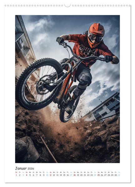 Produktbild: BMX Action (Wandkalender 2026 DIN A2 hoch), CALVENDO Monatskalender