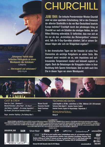 Churchill von Jonathan Teplitzky DVD