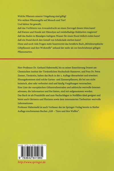 Produktbild: Mitteleurop&auml;ische Giftpflanzen und ihre Wirkstoffe