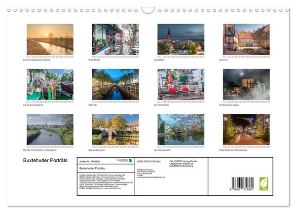 Produktbild: Buxtehuder Portr&auml;ts (Wandkalender 2026 DIN A3 quer), CALVENDO Monatskalender