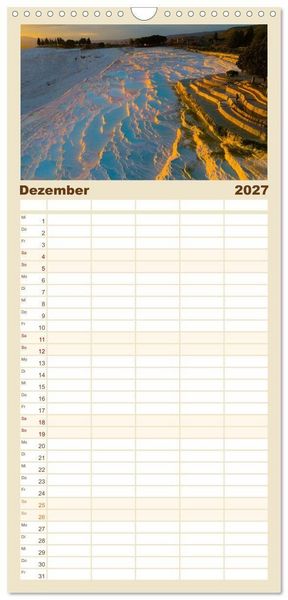 Produktbild: Familienplaner 2027 - Landschaften der T&uuml;rkei mit 5 Spalten (Wandkalender, 21 x 45 cm) CALVENDO