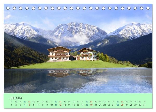 Produktbild: Zauber der Alpen (Tischkalender 2026 DIN A5 quer), CALVENDO Monatskalender
