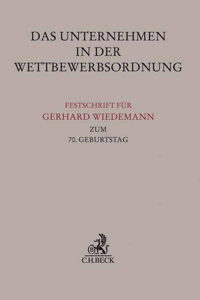 Produktbild: Das Unternehmen in der Wettbewerbsordnung