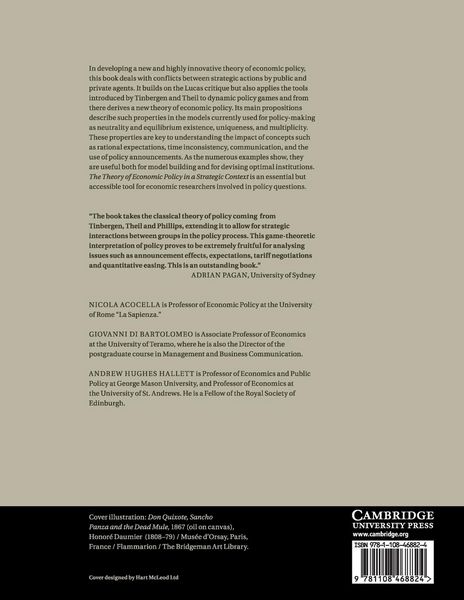 Produktbild: The Theory of Economic Policy in a Strategic Context