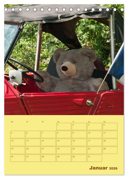 Produktbild: B&auml;renstarker Planer f&uuml;r das Jahr &ndash; Teddys (Tischkalender 2026 DIN A5 hoch), CALVENDO Monatskalender