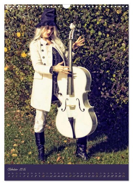 Produktbild: Wei&szlig;es Cello auf Reisen (Wandkalender 2026 DIN A3 hoch), CALVENDO Monatskalender
