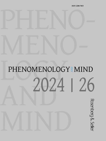 Produktbild: Phenomenology and Mind 26