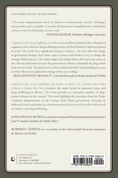 Produktbild: Organized Crime, Drug Trafficking, and Violence in Mexico
