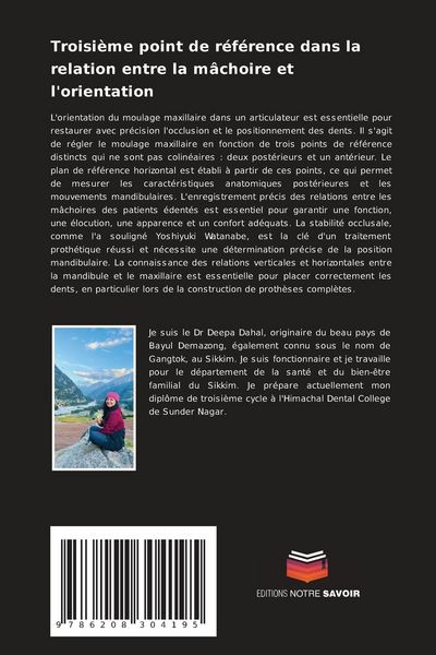 Produktbild: Troisi&egrave;me point de r&eacute;f&eacute;rence dans la relation entre la m&acirc;choire et l'orientation