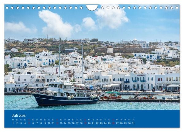 Produktbild: Griechenland - Mykonos Kalender (Wandkalender 2026 DIN A4 quer), CALVENDO Monatskalender