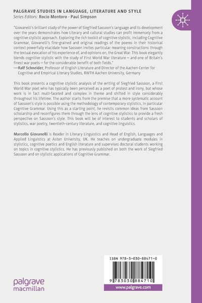 Produktbild: The Language of Siegfried Sassoon