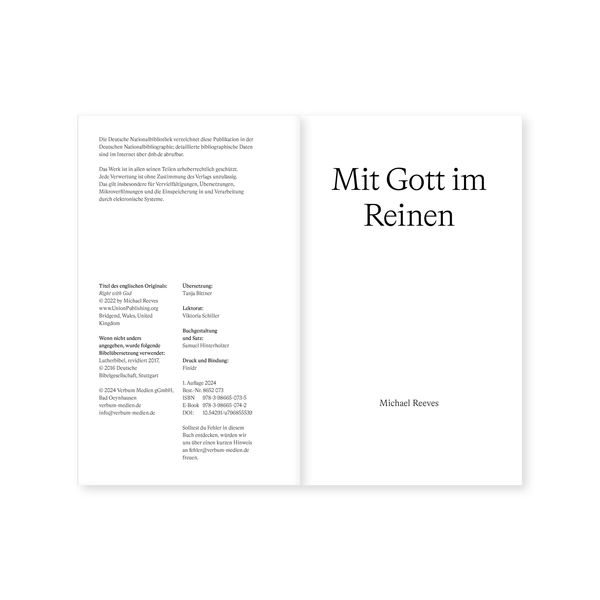 Produktbild: Mit Gott im Reinen