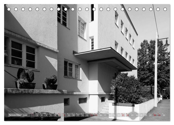 Produktbild: Die Weissenhof - Siedlung (Tischkalender 2026 DIN A5 quer), CALVENDO Monatskalender