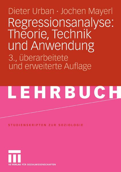 Produktbild: Regressionsanalyse: Theorie, Technik und Anwendung