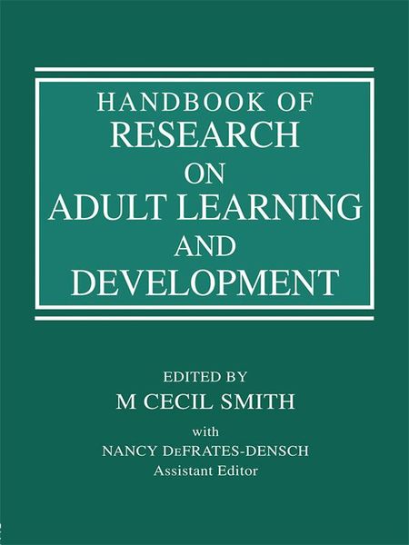 Produktbild: Handbook of Research on Adult Learning and Development